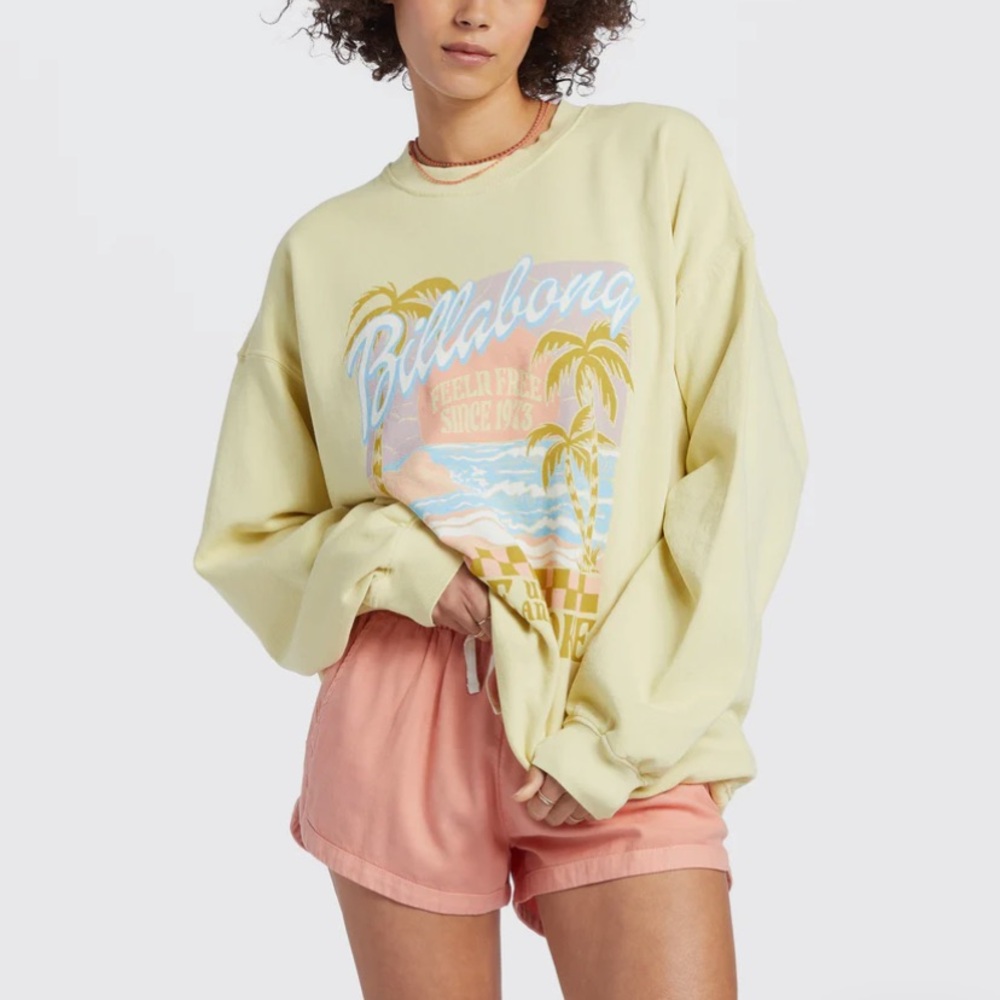 Billabong Oversized Crewneck Sweatshirt